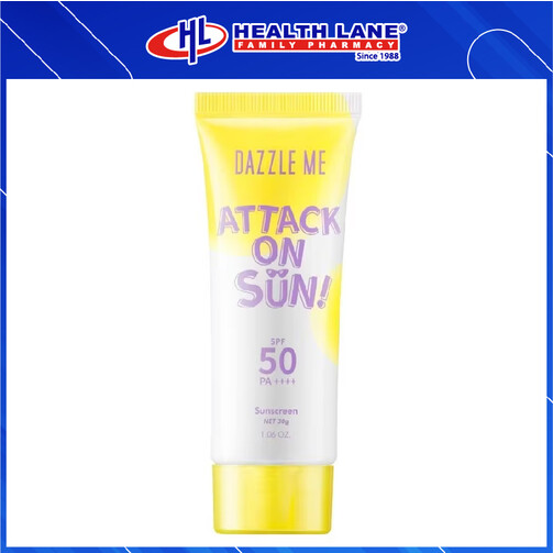 DAZZLE ME ATTACK ON SUN! SUNSCREEN SPF 50 PA++++ 30G